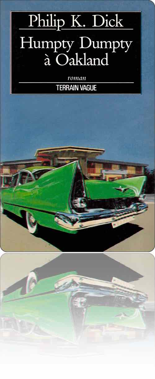 couverture présentant la photographie d'une américaine vert cru garée devant un pavillon de banlieue des années 50