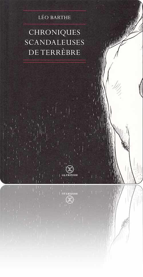 couverture en noir et blanc représentant le corps arqué d'une jeune femme nue