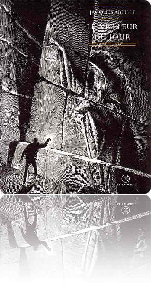 couverture représentant un homme à la torche qui découvre un bas-relief représentant un moine à la lanterne qui découvre peut-être un bas-relief qui ne nous est pas montré