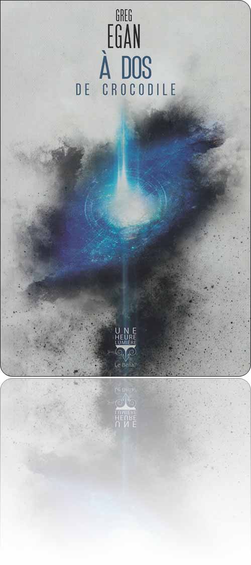 couverture dans les tons de bleu représentant Sagittarius A*, le trou noir au centre de la galaxie (de la Voie lactée)