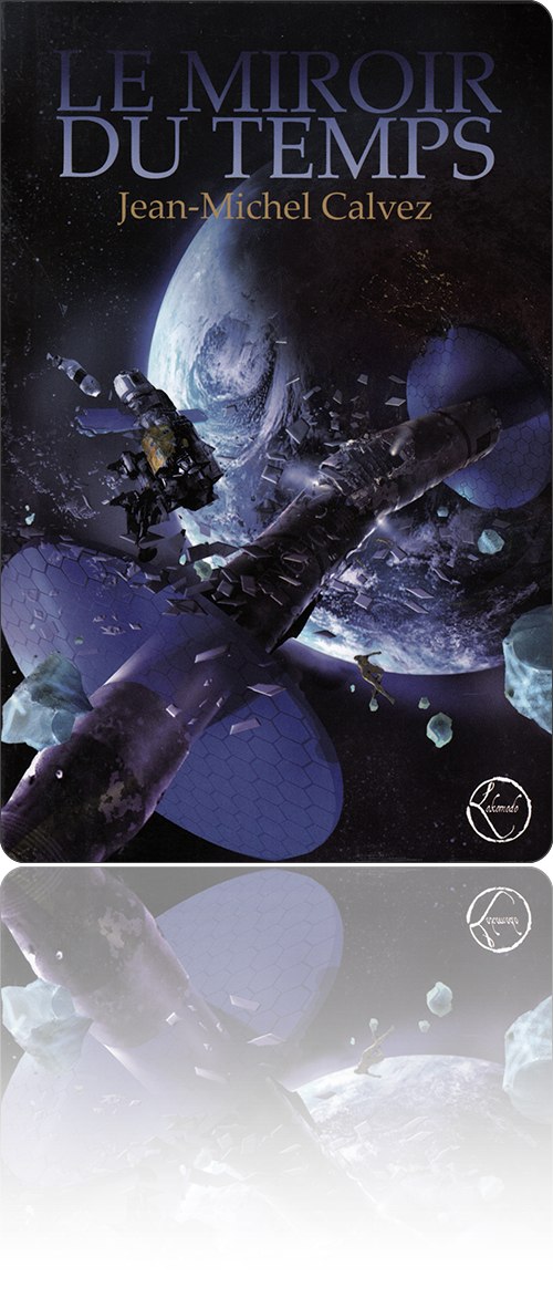 couverture représentant quelques épaves d'astronef parmi les astéroïdes qui orbitent autour d'une planète