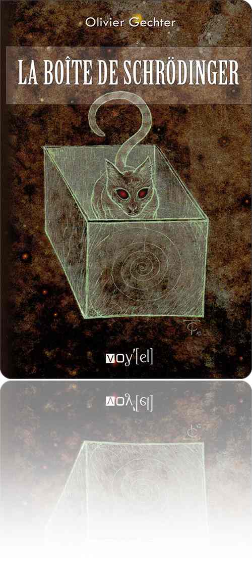 couverture dans les tons de marron représentant le chat vivant dans la boîte concernée, la queue en forme de point d'interrogation