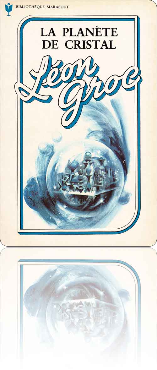 couverture dans les tons de bleu représentant un globe transparent qui contient une ville à l'architecture futuriste